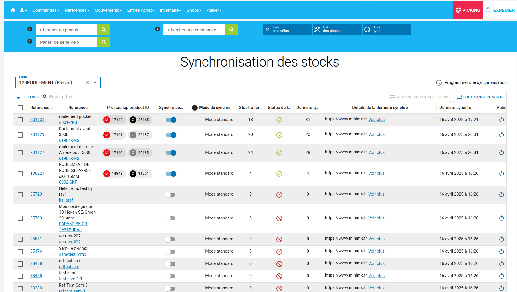 Sync Temps Réel